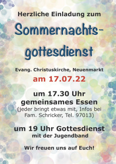 Sommernachtgottesdienst